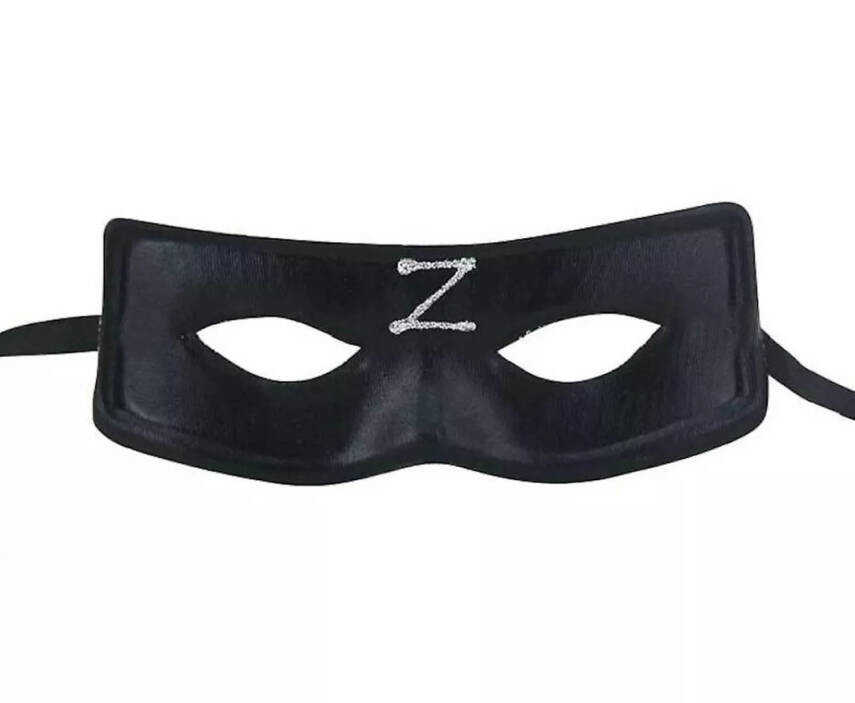 Zorro Maskesi Z Baskılı Lastikli - 1